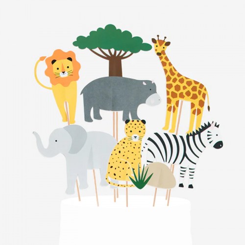 Topo Bolo Animais Selva Topo Bolo Animais Selva